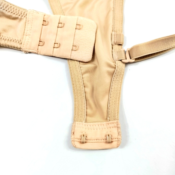 Lily of France Perfect Lift Padded T-Shirt Convertible Bra 36C Beige - Picture 3 of 7